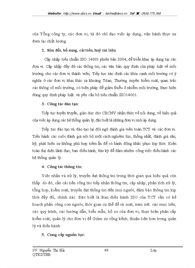 image for page Áp dụng hệ thống QLCL ISO 9001 2000 nay là 9001 2008 nghiên cứu tình huống Tổng công ty Khoáng sản và Thương mại Hà Tĩnh