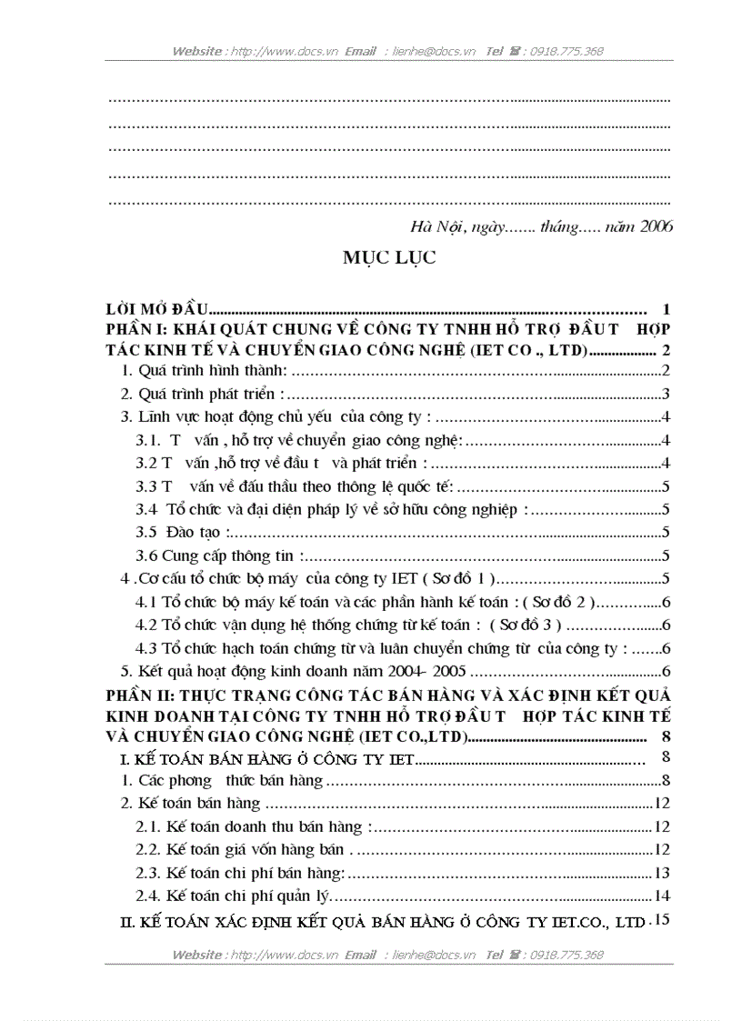 image for page Tổ chức kế toán bán hàng và xác định kết quả kinh doanh tại Công ty TNHH Hỗ Trợ Đầu Tư Hợp Tác Kinh Tế Và Chuyển Giao Công Nghệ