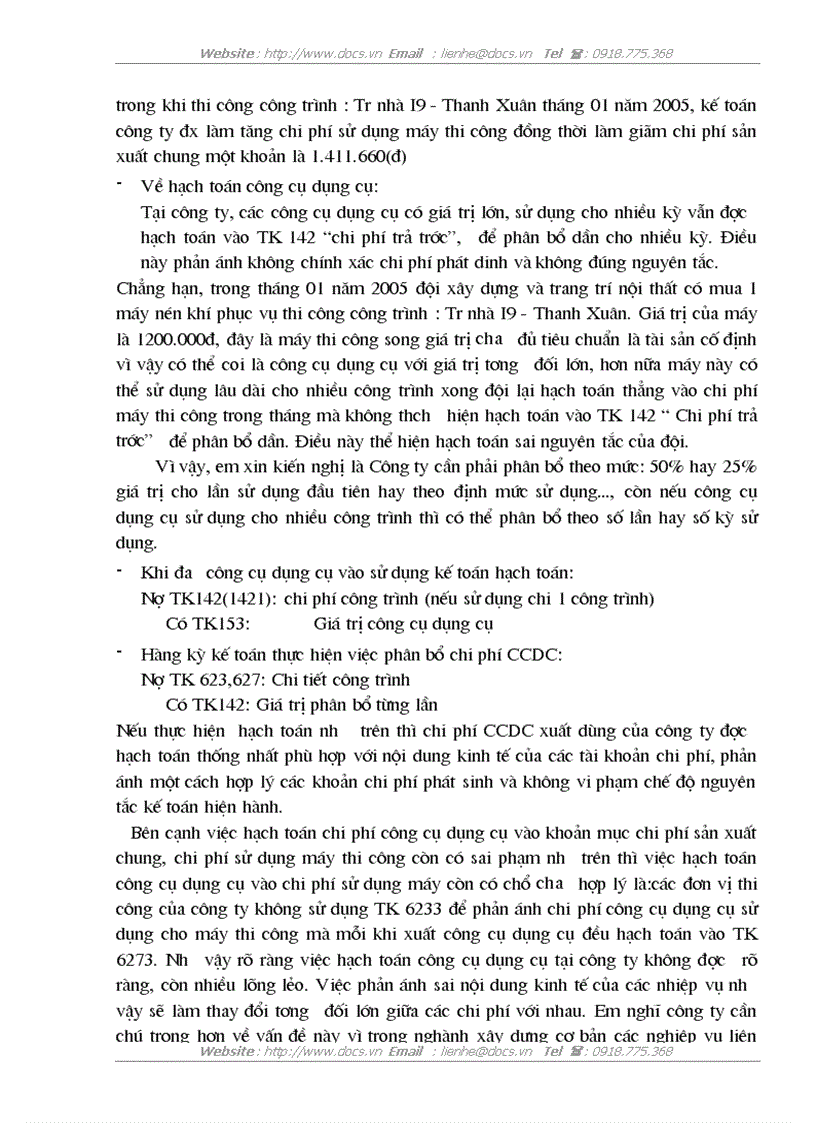 image for page Hạch toán chi phí sản xuất tại công ty cổ phần xây dựng số 1 Vinaconex