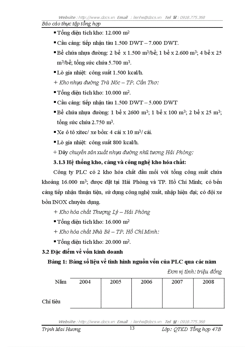 image for page BÁO CÁO THỰC TẬP Tại Công ty CP hoá dầu Petrolimex PLC