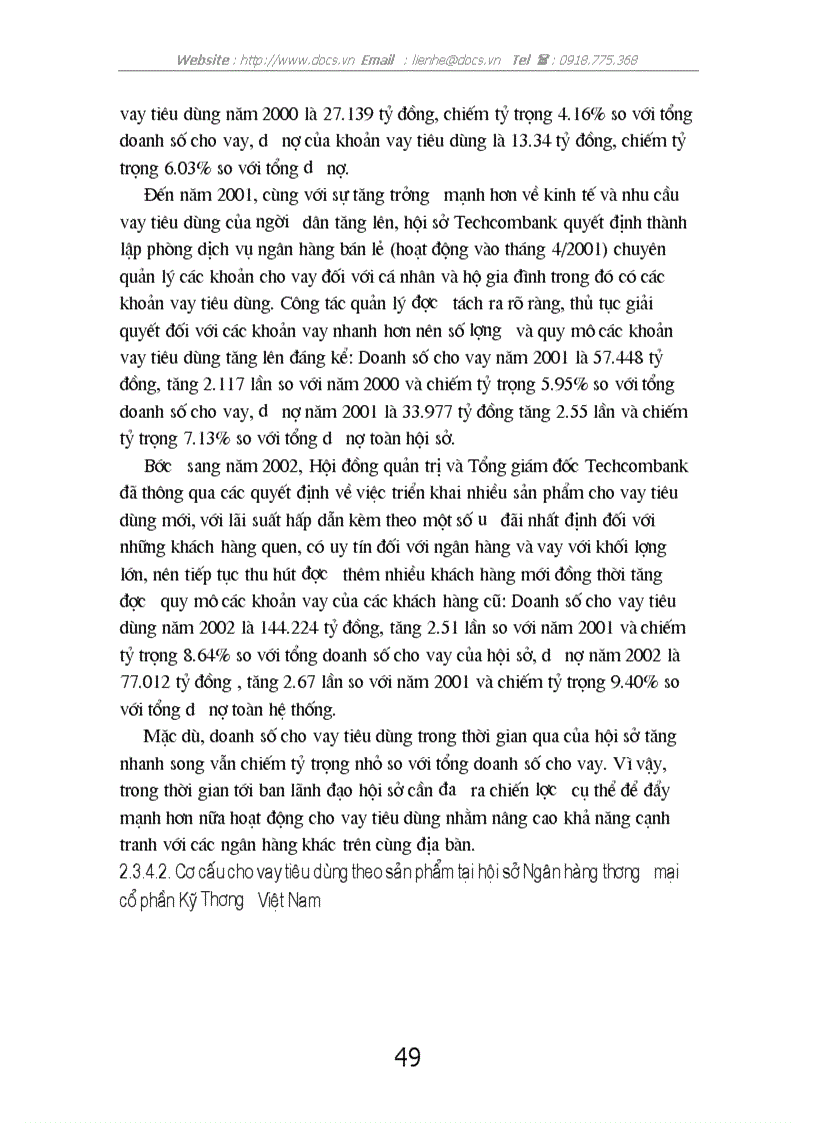 image for page Giải pháp đẩy mạnh hoạt động cho vay tiêu dùng tại hội sở ngânhàng NHTMCP Kỹ Thương Việt Nam