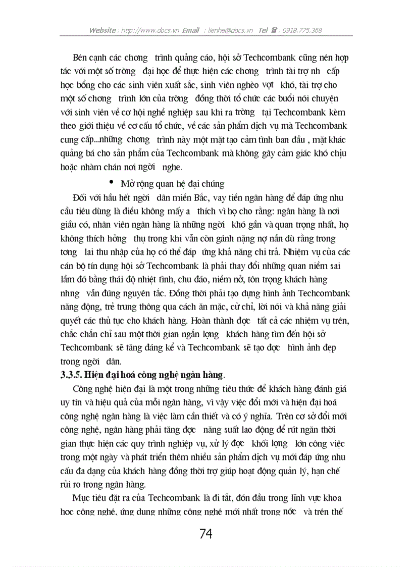 image for page Giải pháp đẩy mạnh hoạt động cho vay tiêu dùng tại hội sở ngânhàng NHTMCP Kỹ Thương Việt Nam