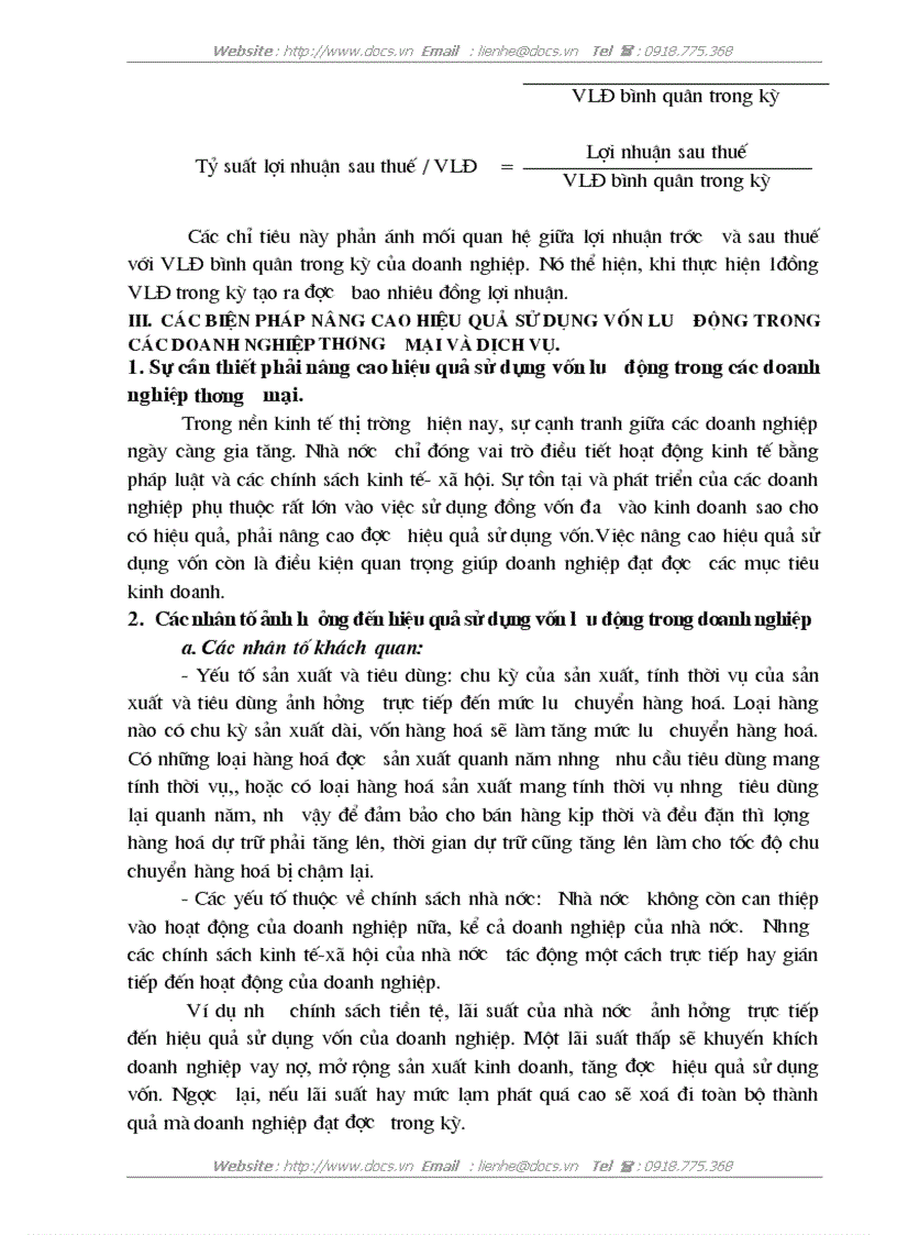 image for page Vốn lưu động và các biện pháp nâng cao hiệu quả sử dụng Vốn lưu động ở Công ty TNHH Vận TảI Và Sửa Chữa Ôtô Trường Thành