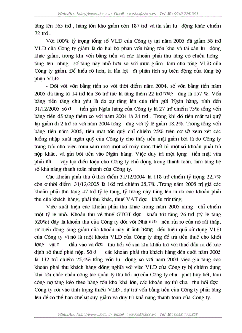 image for page Vốn lưu động và các biện pháp nâng cao hiệu quả sử dụng Vốn lưu động ở Công ty TNHH Vận TảI Và Sửa Chữa Ôtô Trường Thành