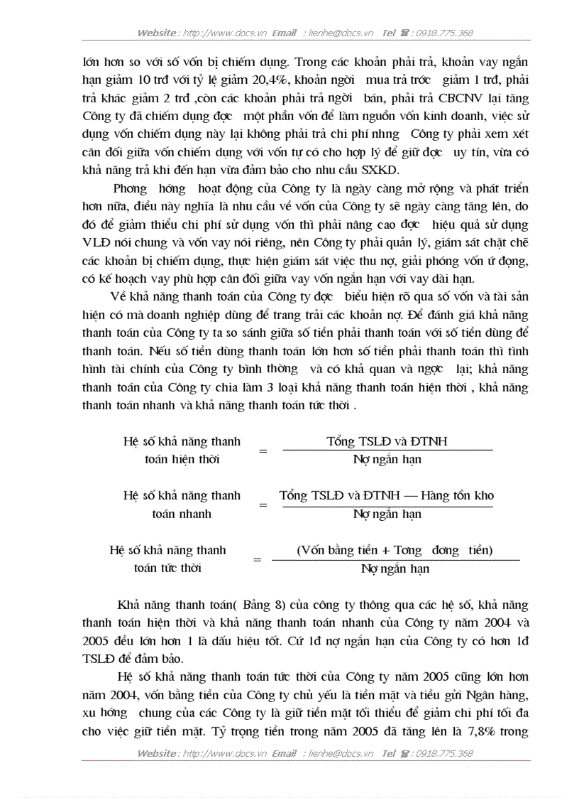 image for page Vốn lưu động và các biện pháp nâng cao hiệu quả sử dụng Vốn lưu động ở Công ty TNHH Vận TảI Và Sửa Chữa Ôtô Trường Thành