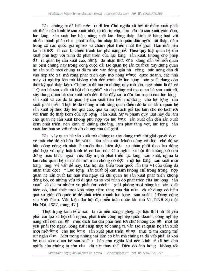 image for page Vận dụng quy luật QHSX phù hợp với trình độ phát triển của LLSX trong sự nghiệp xây dựng CNXH ở Việt Nam