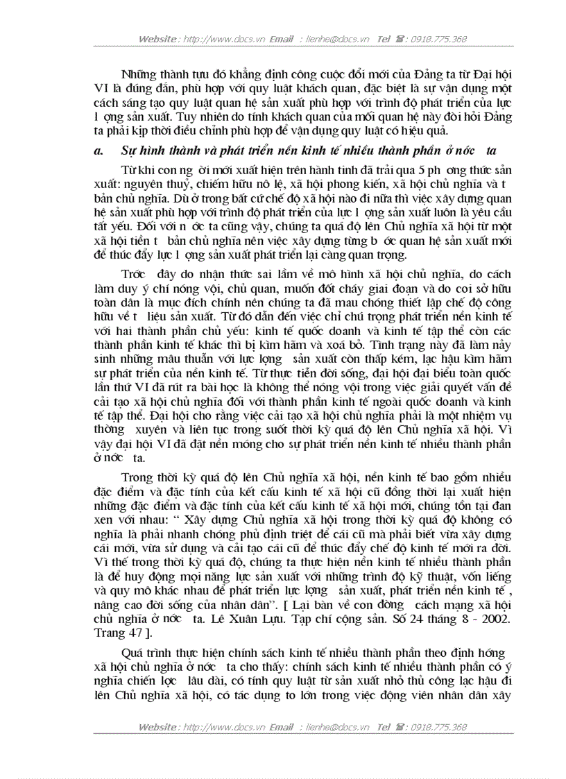 image for page Vận dụng quy luật QHSX phù hợp với trình độ phát triển của LLSX trong sự nghiệp xây dựng CNXH ở Việt Nam