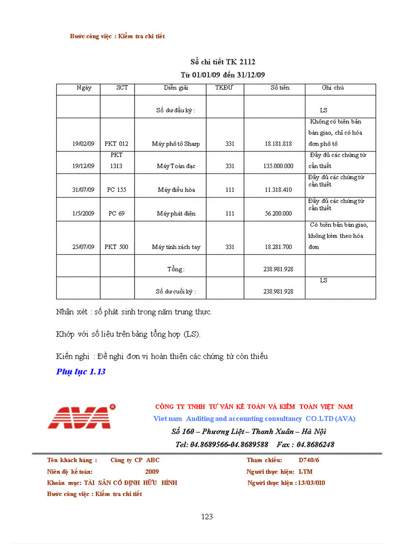 image for page Hoàn thiện quy trình kiểm toán tài sản cố định trong hoạt động kiểm toán của công ty TNHH Tư vấn kế toán và Kiểm toán Việt Nam AVA