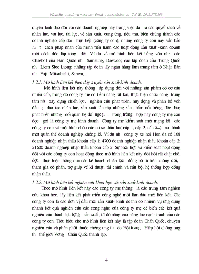 image for page Bản chất của mô hình C ty mẹ C ty con điều kiện áp dụng