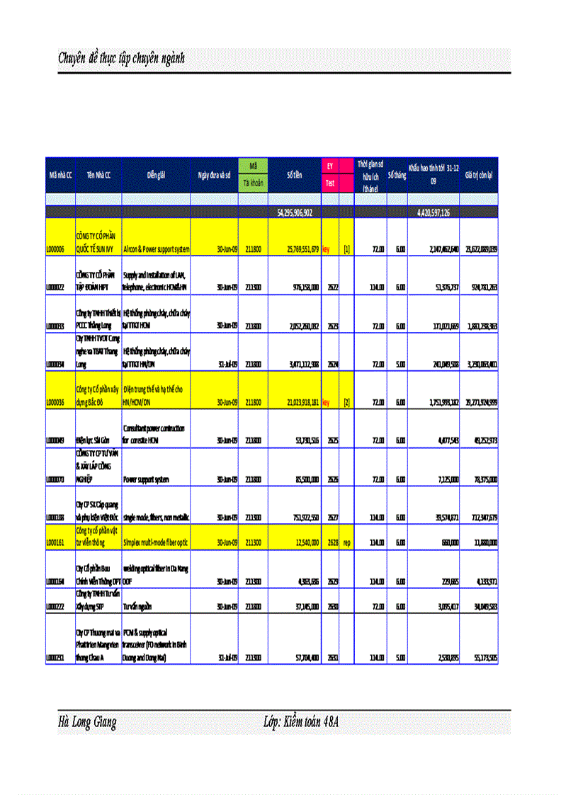 image for page Quy trình kiểm toán Tài sản cố định trong kiểm toán Báo cáo tài chính do Công ty TNHH Ernst Young Việt Nam thực hiện