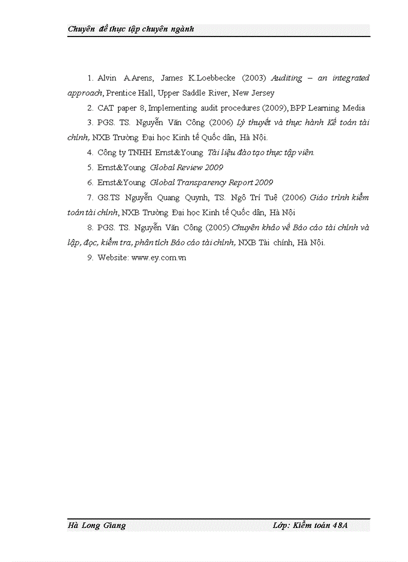 image for page Quy trình kiểm toán Tài sản cố định trong kiểm toán Báo cáo tài chính do Công ty TNHH Ernst Young Việt Nam thực hiện