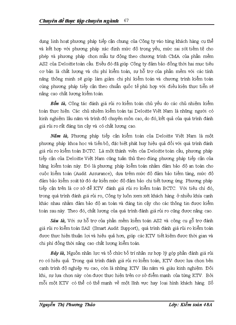 image for page Đánh giá rủi ro kiểm toán trong quy trình kiểm toán báo cáo tài chính tại Công ty trách nhiệm hữu hạn Deloitte Việt Nam