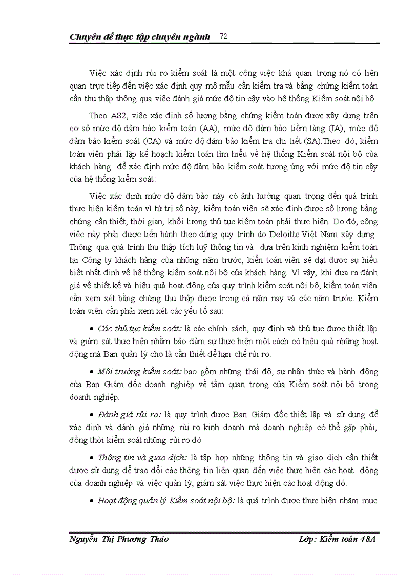 image for page Đánh giá rủi ro kiểm toán trong quy trình kiểm toán báo cáo tài chính tại Công ty trách nhiệm hữu hạn Deloitte Việt Nam