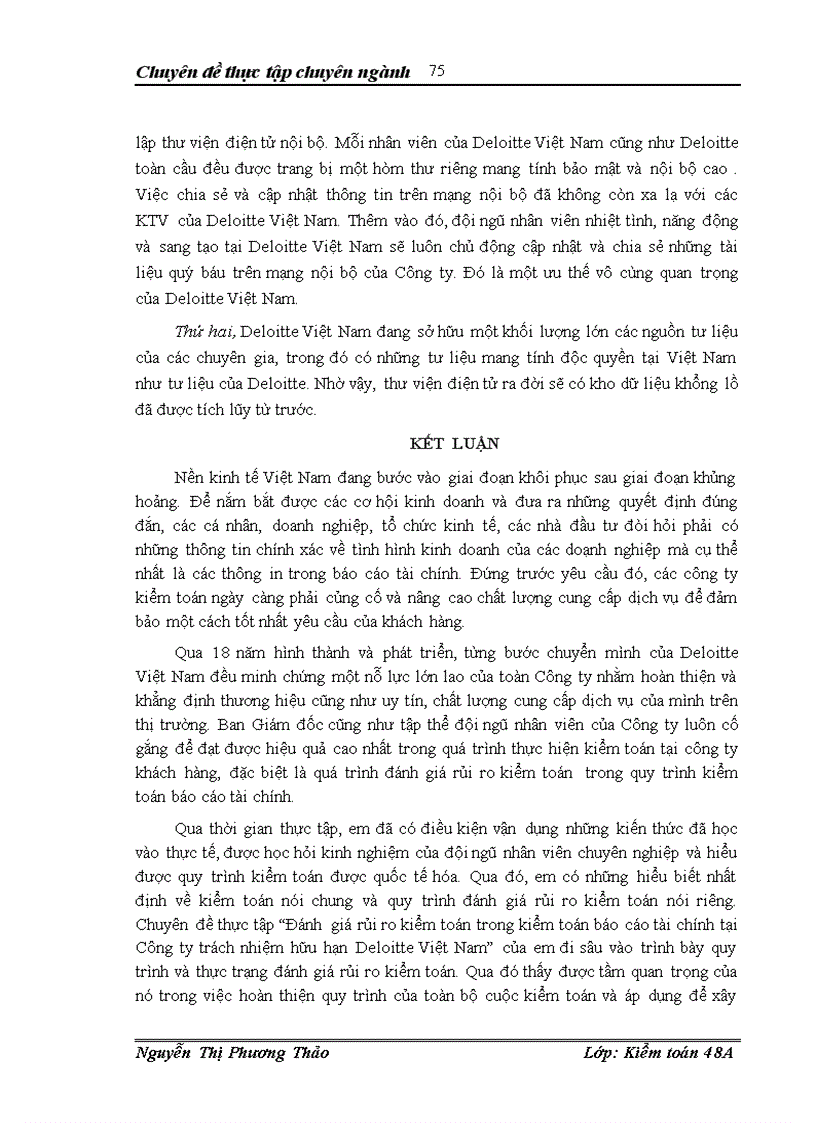 image for page Đánh giá rủi ro kiểm toán trong quy trình kiểm toán báo cáo tài chính tại Công ty trách nhiệm hữu hạn Deloitte Việt Nam