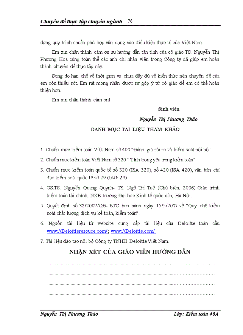 image for page Đánh giá rủi ro kiểm toán trong quy trình kiểm toán báo cáo tài chính tại Công ty trách nhiệm hữu hạn Deloitte Việt Nam