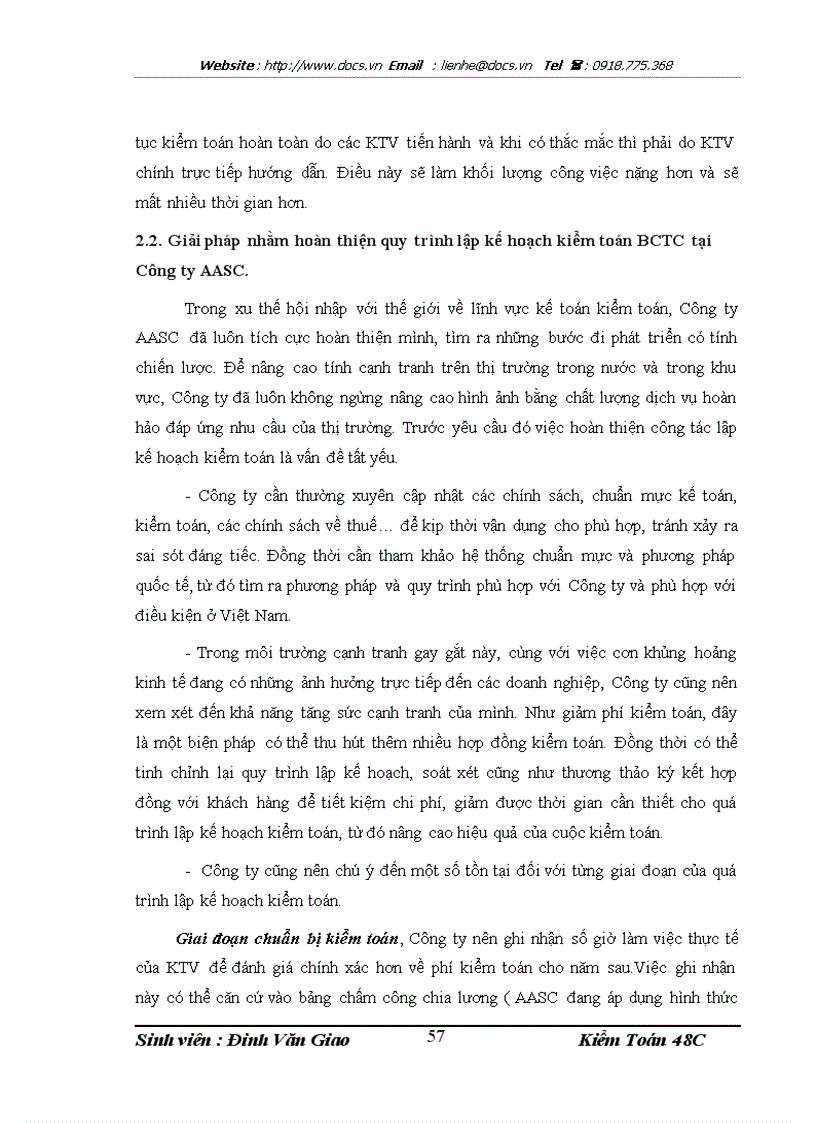 image for page Hoàn thiện quy trình lập kế hoạch kiểm toán trong kiểm toán báo cáo tài chính tại công ty tnhh dịch vụ tư vấn tài chính tài chính kế toán và kiểm toán