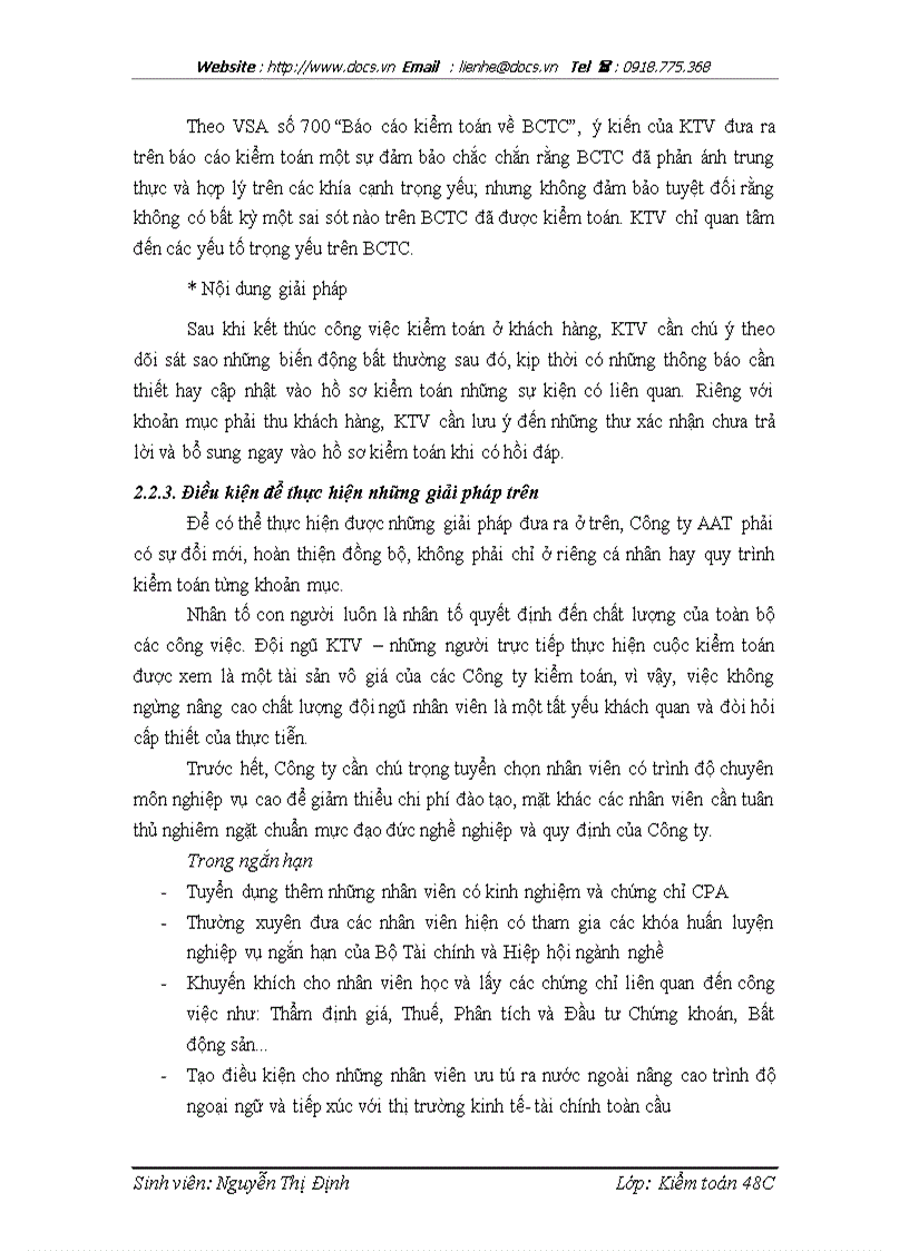 image for page Hoàn thiện công tác kiểm toán khoản mục phải thu khách hàng trong kiểm toán BCTC do Công ty TNHH Dịch vụ Kiểm toán Kế toán và Tư vấn Thuế AAT thực