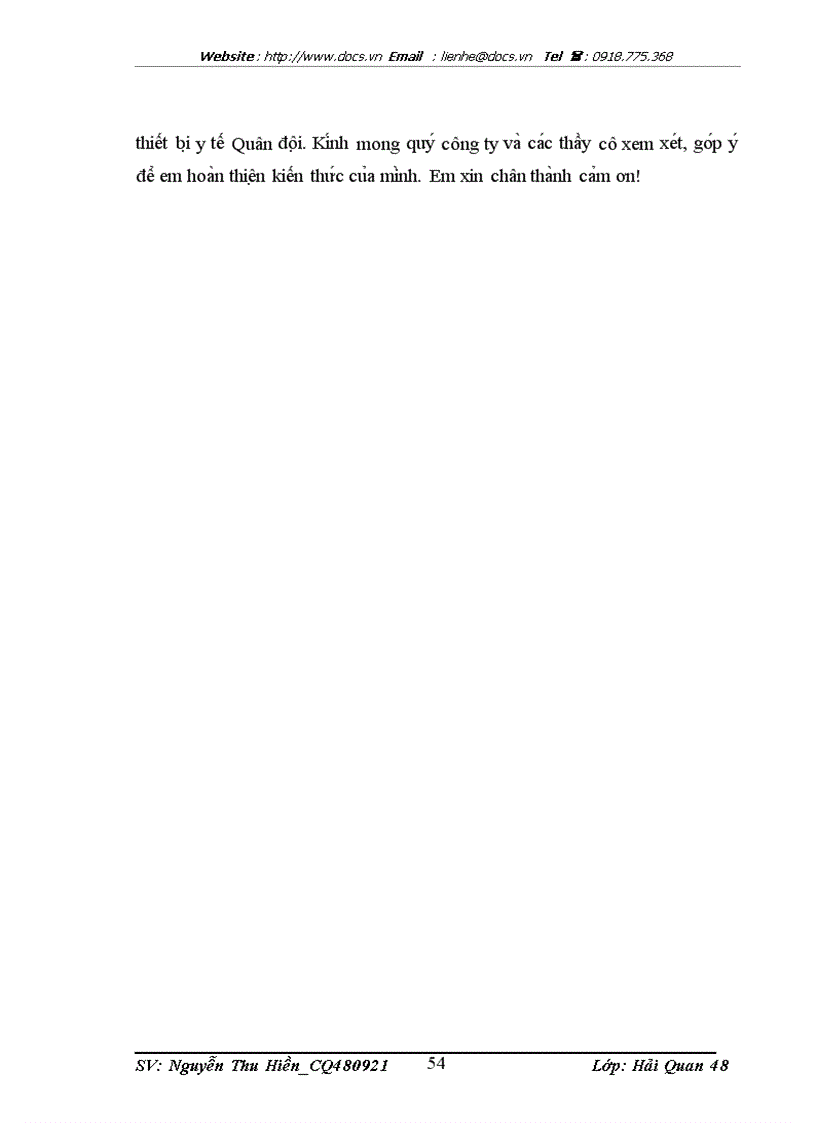 image for page Giải pháp thúc đẩy việc thông quan nhập khẩu hàng hoá đối với công ty Dược và Trang thiết bị y tế Quân đội