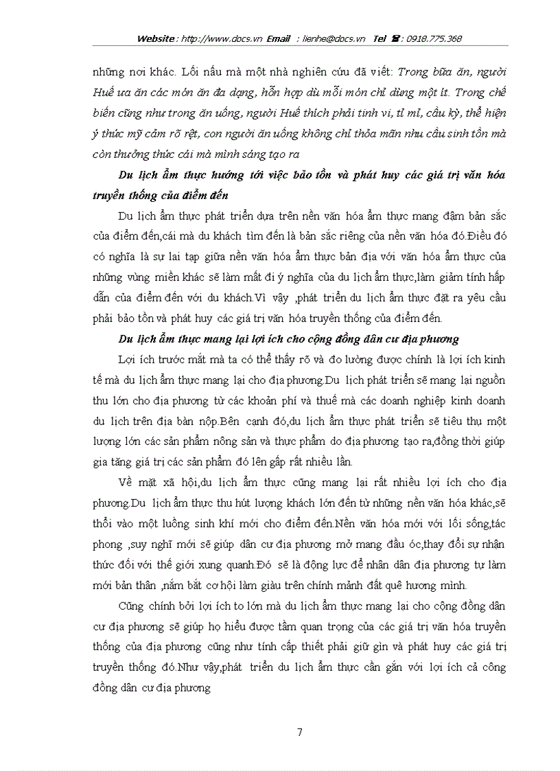 image for page Thưc trạng phát triển loại hình du lịch ẩm thực tại việt nam hiện nay