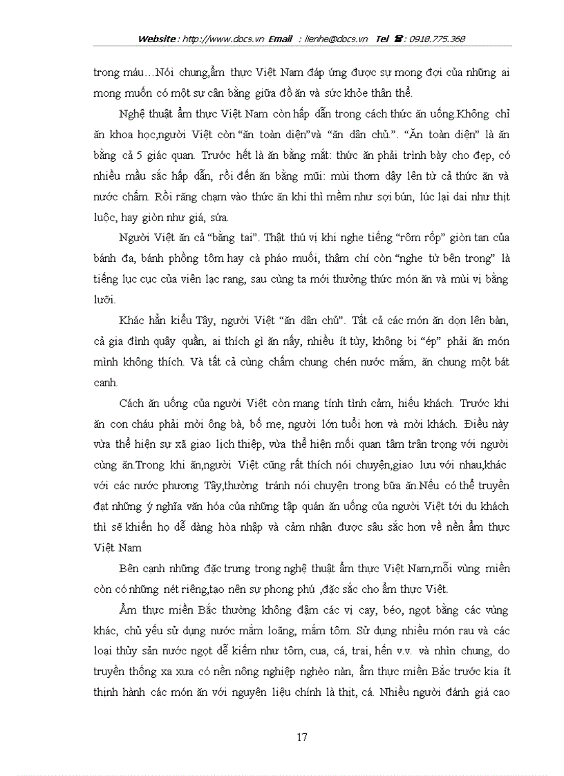 image for page Thưc trạng phát triển loại hình du lịch ẩm thực tại việt nam hiện nay