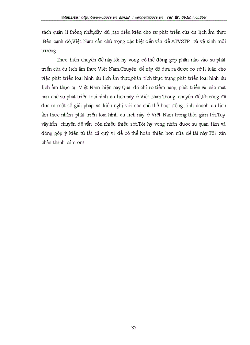 image for page Thưc trạng phát triển loại hình du lịch ẩm thực tại việt nam hiện nay