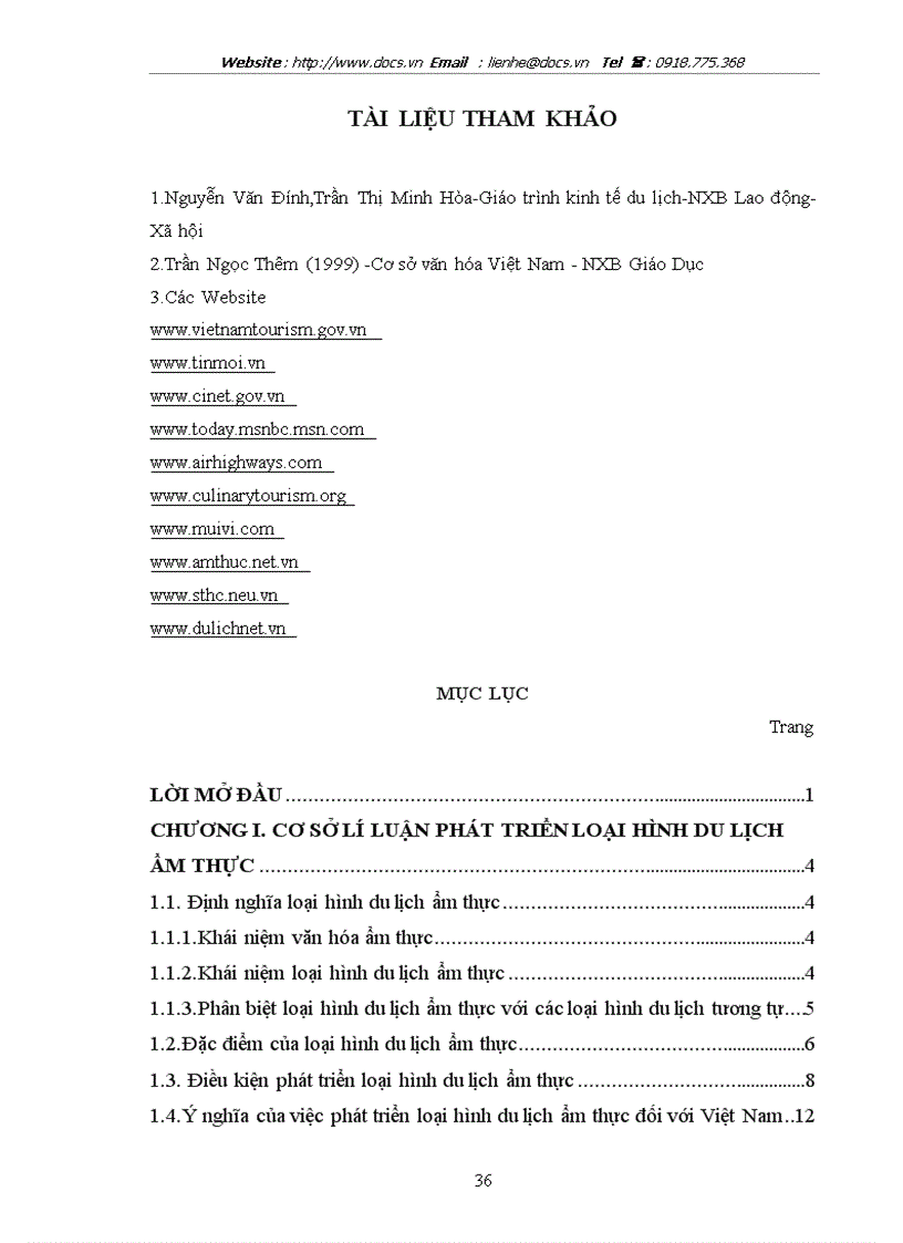 image for page Thưc trạng phát triển loại hình du lịch ẩm thực tại việt nam hiện nay