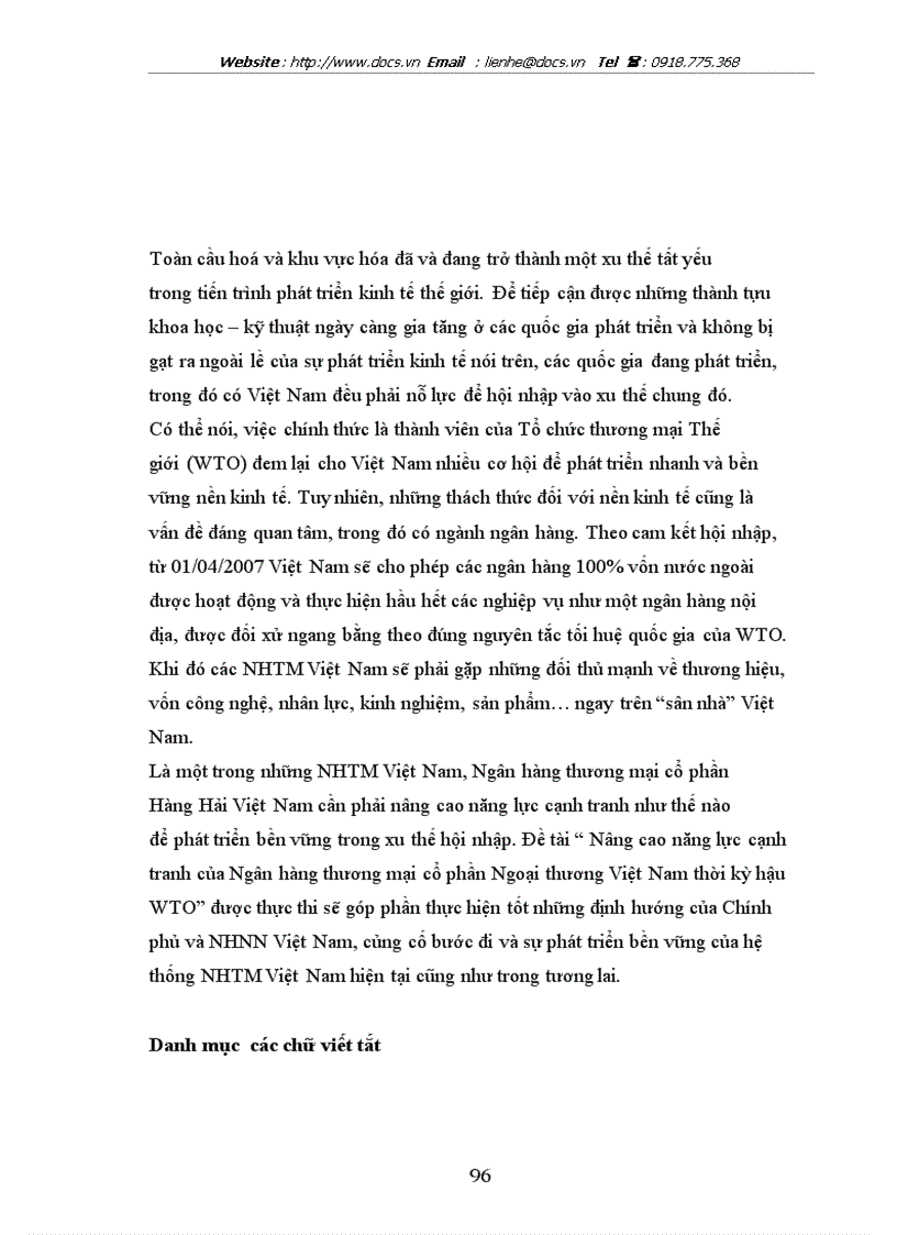 image for page Giải pháp nâng cao năng lực cạnh tranh của ngân hàng thương mại cổ phần Hàng Hải Việt Nam trong điều kiện hội nhập tổ chức kinh tế thế giới WTO