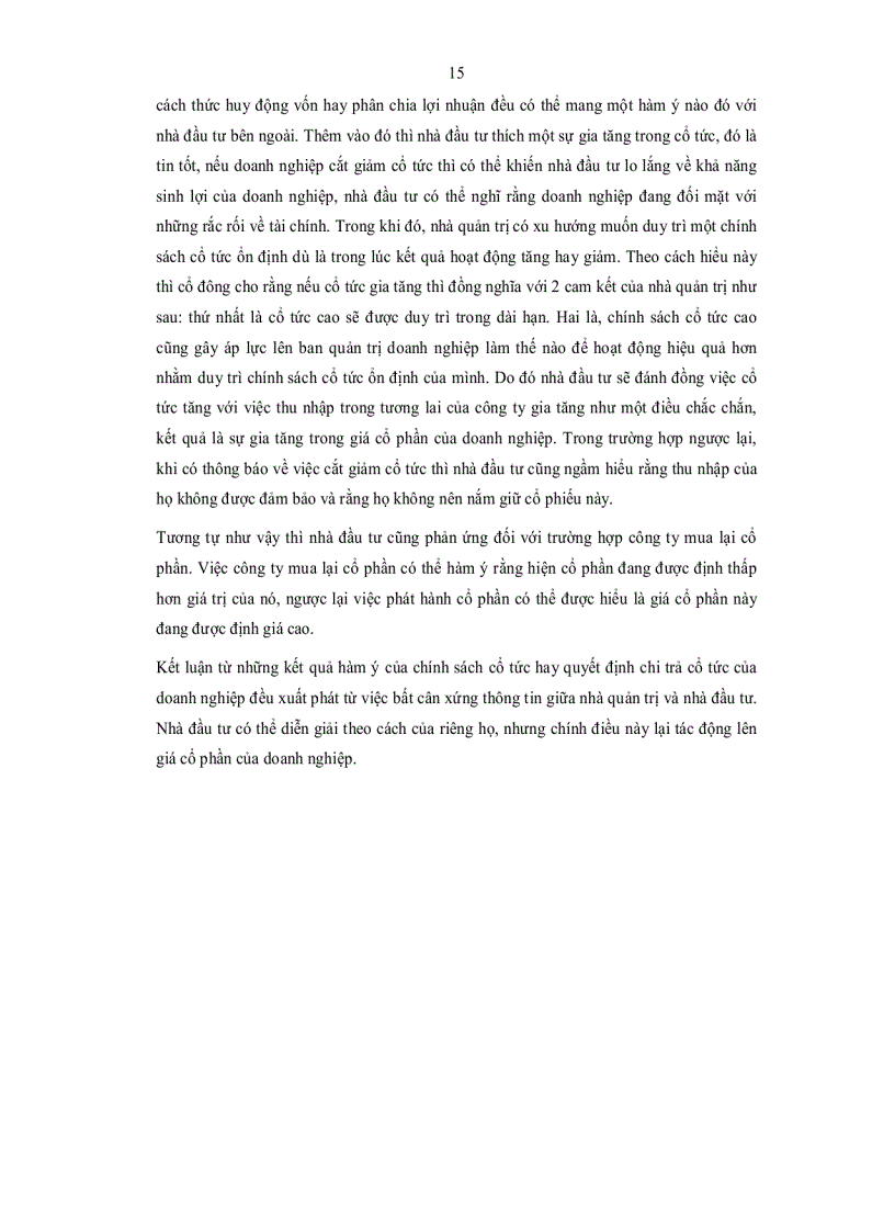 image for page Thực trạng và phương hướng hoàn thiện chính sách cổ tức ở Việt Nam