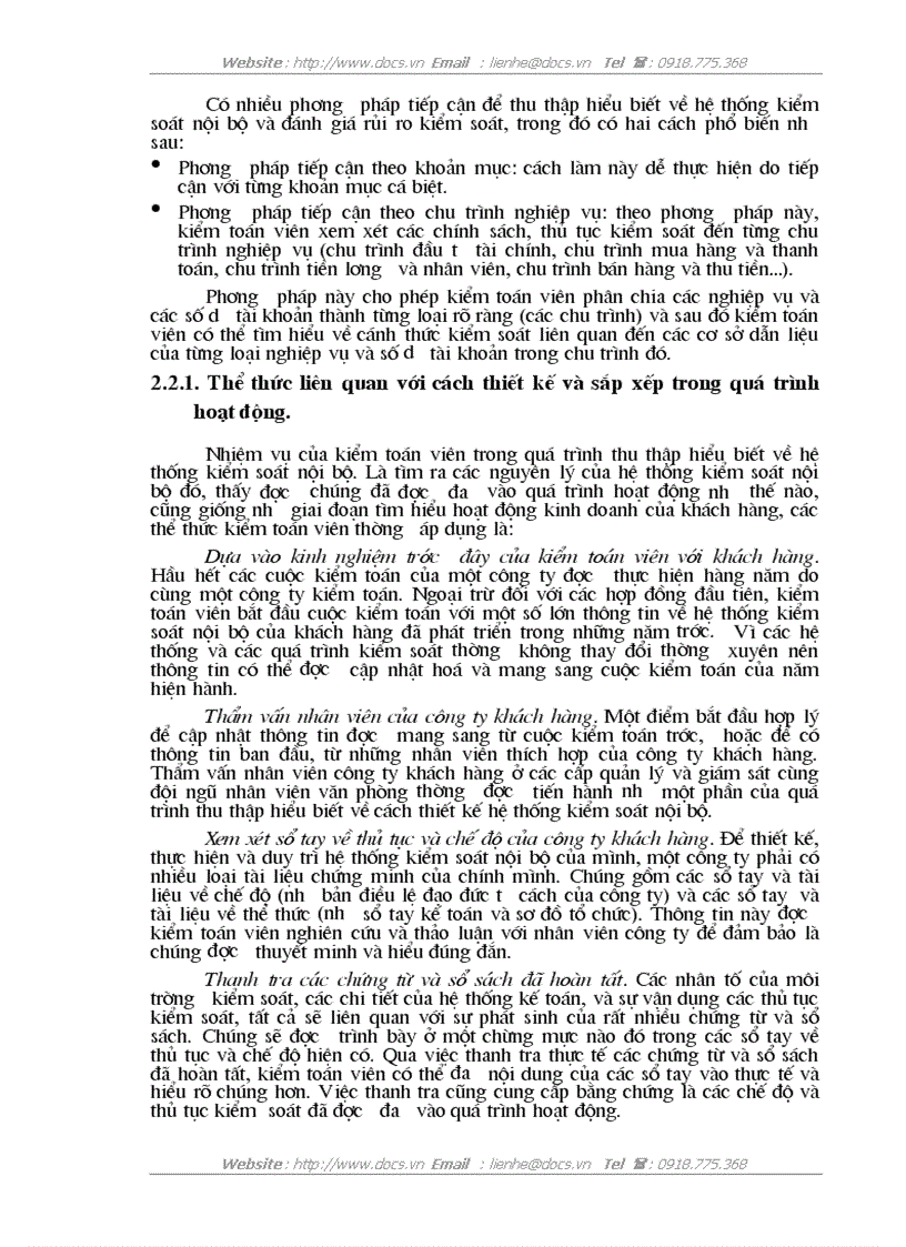image for page Nghiên cứu hệ thống kiểm soát nội bộ và đánh giá rủi ro kiểm soát trong kiểm toán báo cáo tài chính