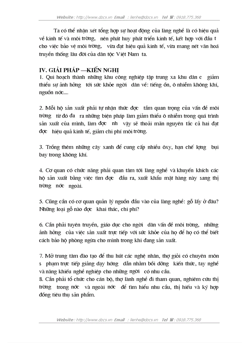 image for page Đánh giá thiệt hại kinh tế do ô nhiễm môi trường gây ra ở làng nghề Đồng Kỵ