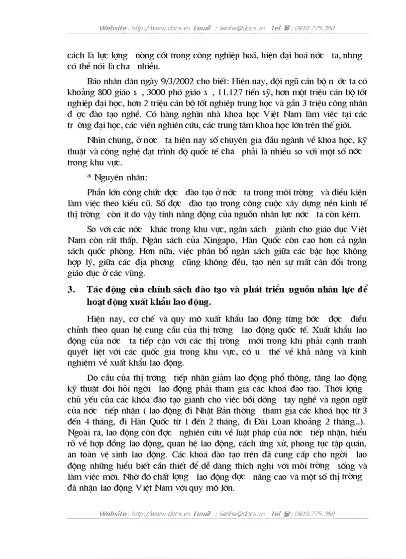 image for page Chính sách đào tạo và phát triển nguồn nhân lực phục vụ cho hoạt động xuất khẩu lao động trong quá trình chuyển dịch cơ cấu kinh tế