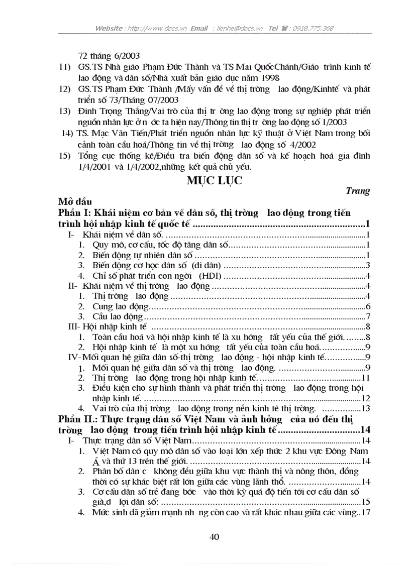 image for page Thực trạng dân số và ảnh hưởng của nó đến thị trường lao động Việt Nam trong tiến trình hội nhập kinh tế