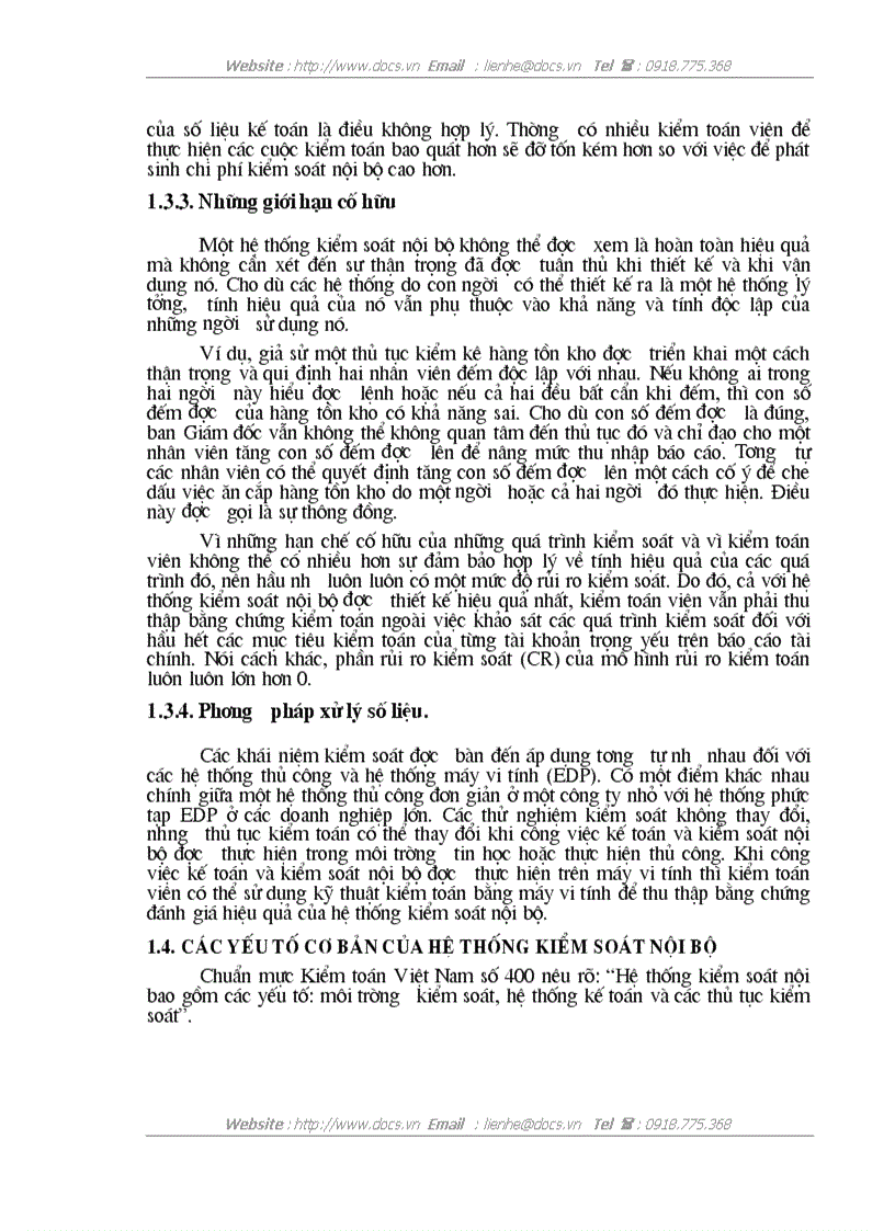 image for page Nghiên cứu hệ thống kiểm soát nội bộ của khách hàng và đánh giá rủi ro kiểm soát trong kiểm toán báo cáo tài chính