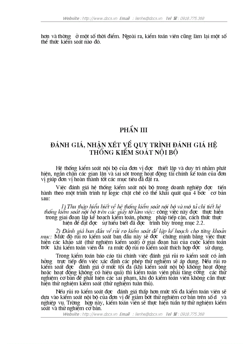 image for page Nghiên cứu hệ thống kiểm soát nội bộ của khách hàng và đánh giá rủi ro kiểm soát trong kiểm toán báo cáo tài chính