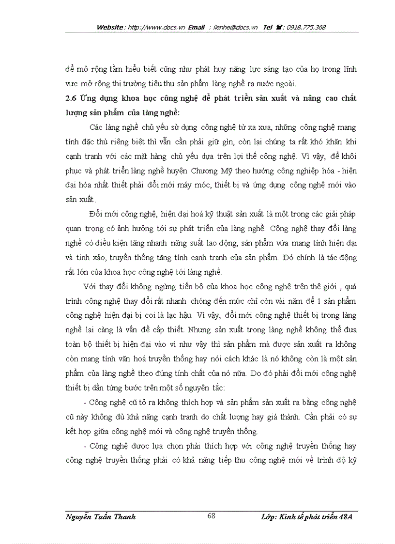 image for page Thực trạng và giải pháp phát triển làng nghề ở huyện Chương Mỹ Hà Nội