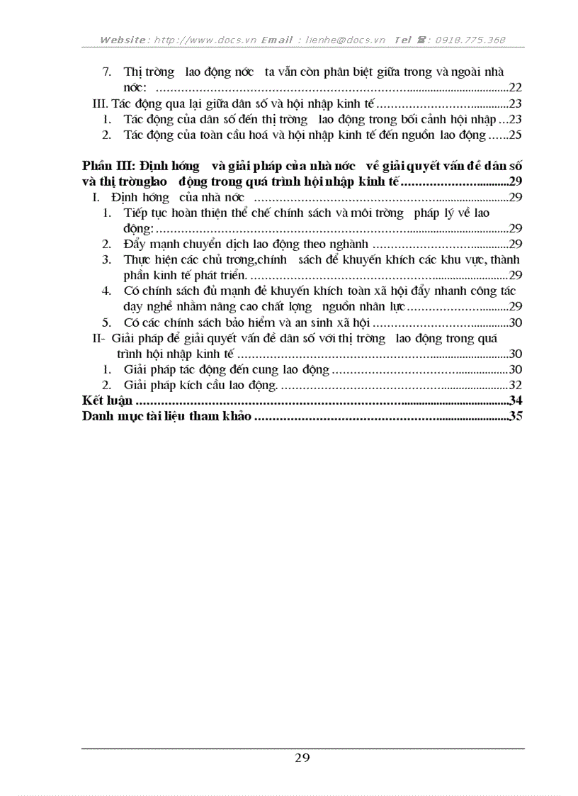image for page Thực trạng dân số Việt Nam và ảnh hưởng của nó đến thị trường lao động trong quá trình hội nhập kinh tế