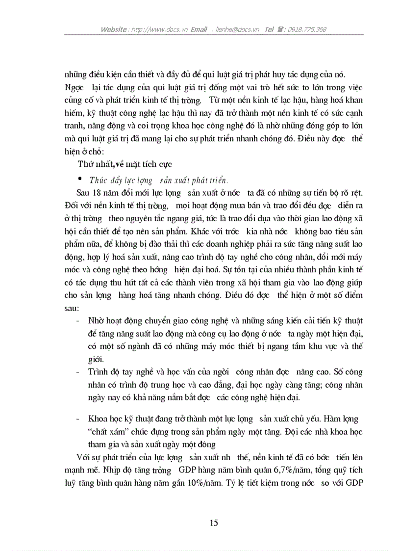 image for page Qui luật giá trị và vai trò của nó trong nền kinh tế thị trường ở nước ta