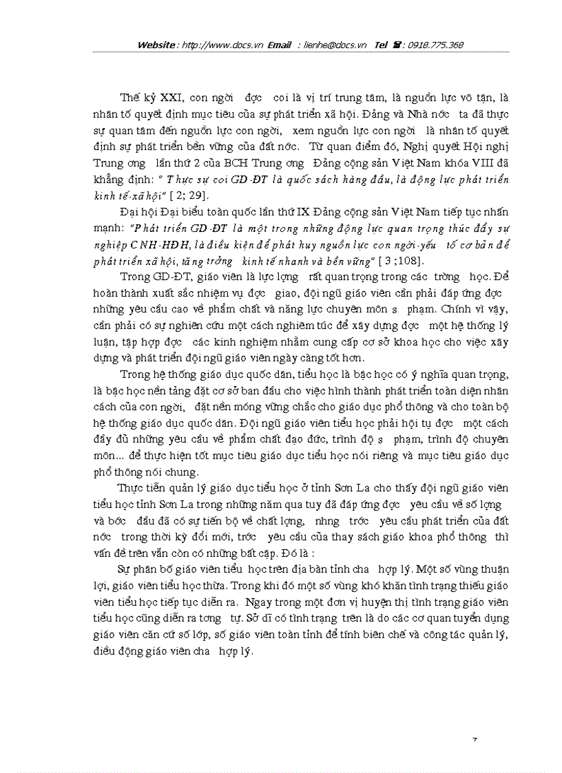 image for page Một số giải pháp quản lý phát triển đội ngũ giáo viên tiểu học tỉnh Sơn La đến năm 2015