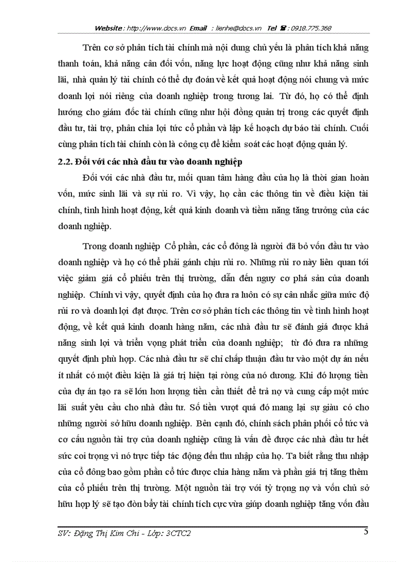 image for page Phân tích tình hình tài chính Công tư vấn giám sát và xây dựng công trình