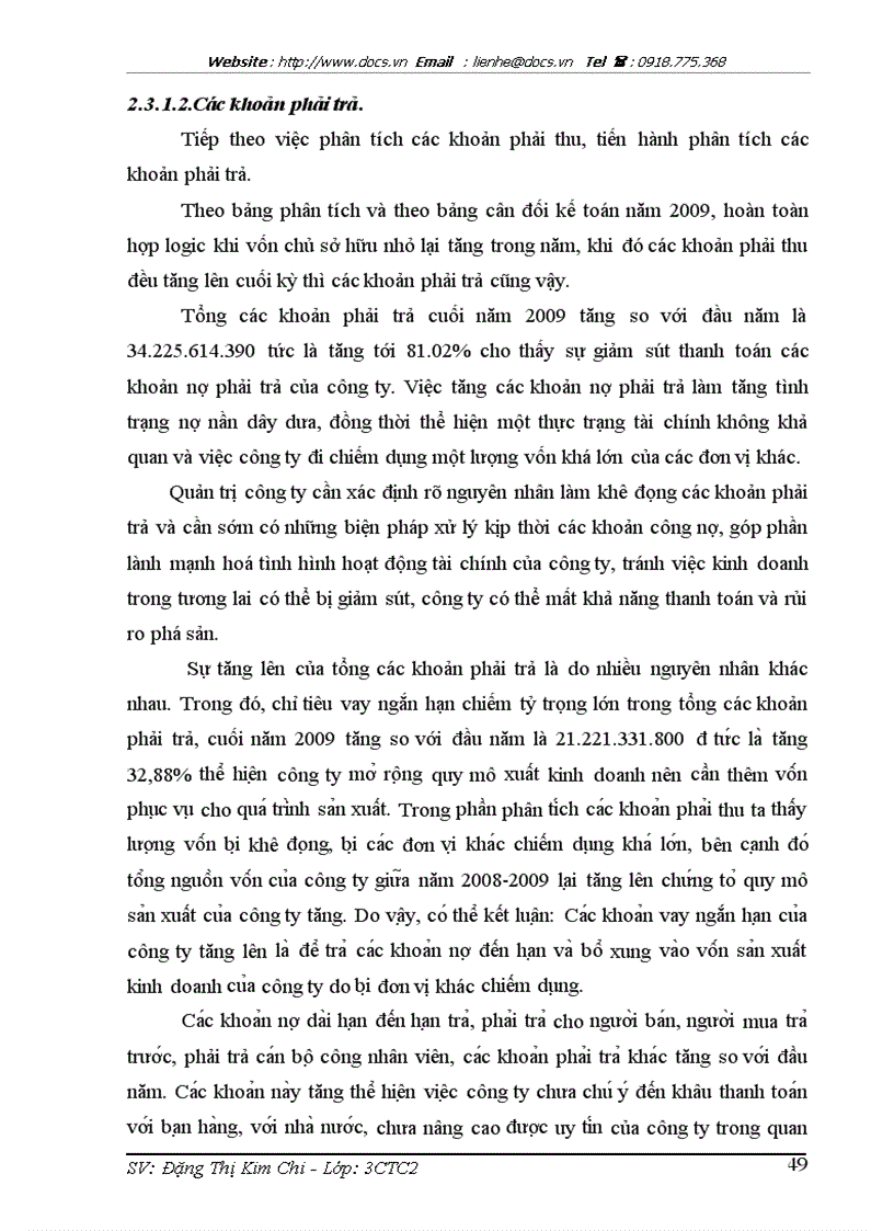 image for page Phân tích tình hình tài chính Công tư vấn giám sát và xây dựng công trình