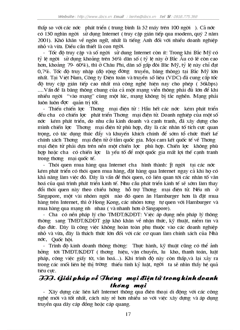 image for page Thương mại điện tử và khả năng ứng dụng trong kinh doanh thương mại hiện nay