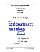 Giao tiếp giữa máy tính và vi xử lí trong hệ thống scada