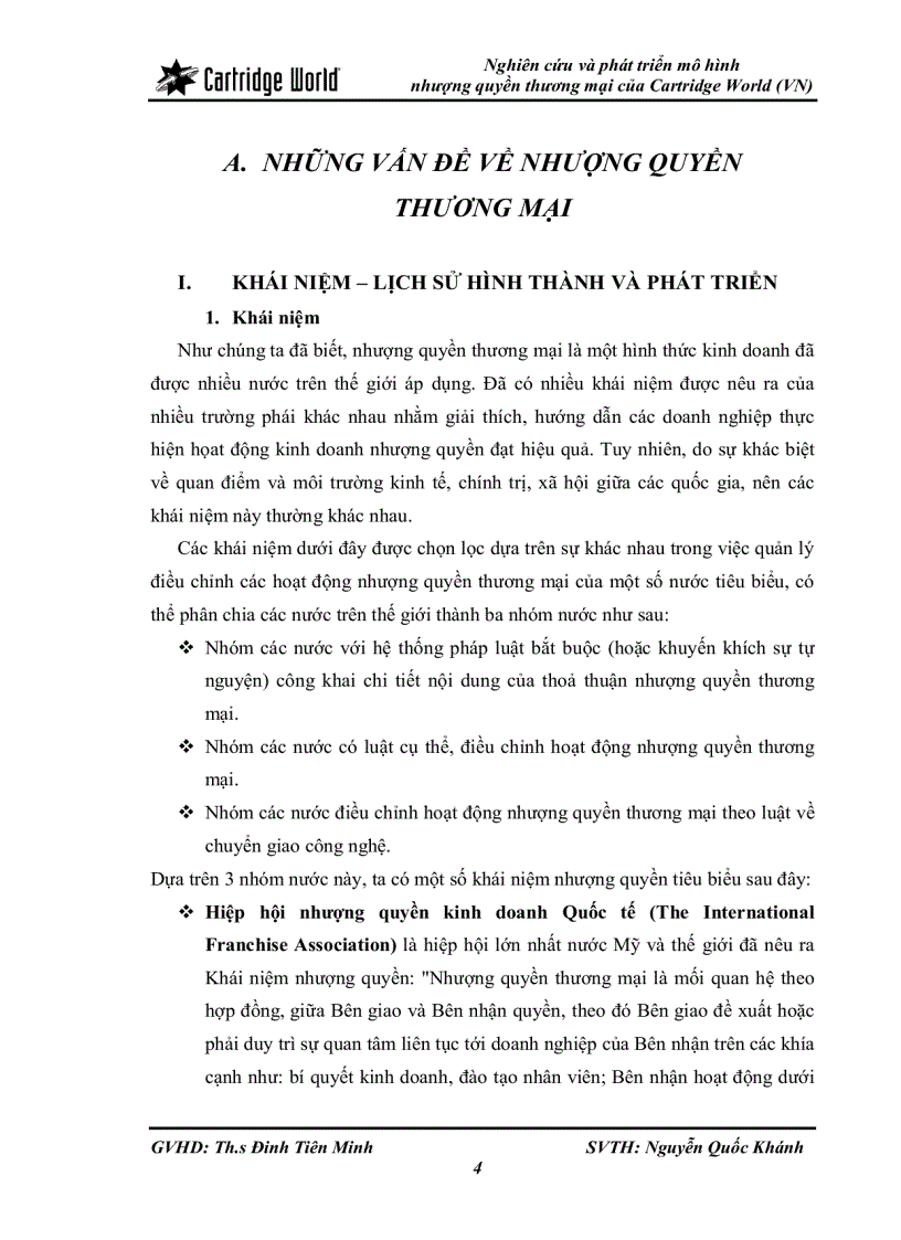 image for page Nghiên cứu và phát triển mô hình nhượng quyền thương mại của Cartridge World VN