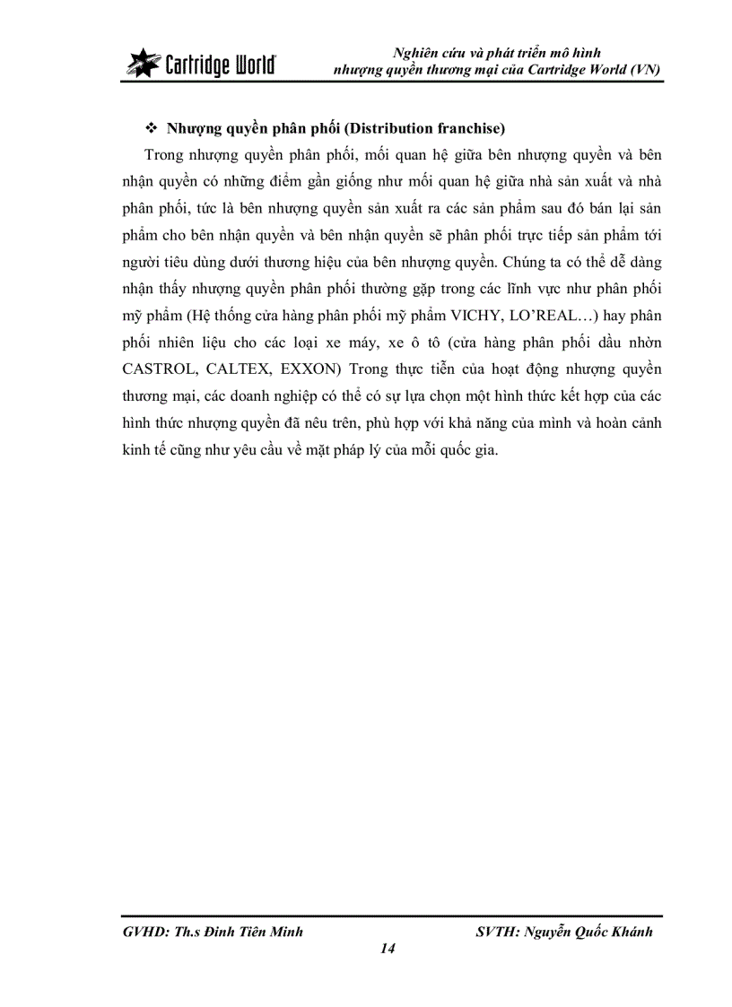 image for page Nghiên cứu và phát triển mô hình nhượng quyền thương mại của Cartridge World VN