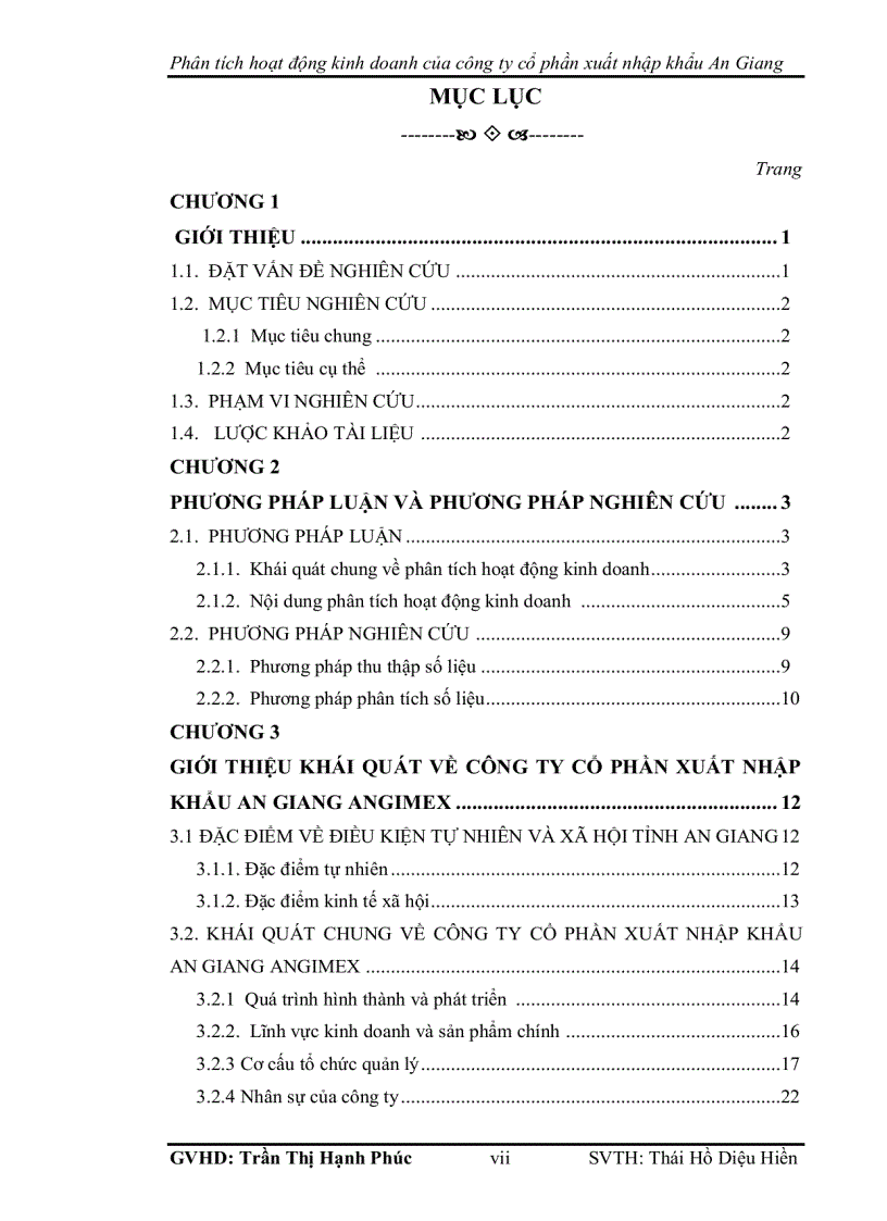 image for page Phân tích hoạt động kinh doanh của công ty cổ phần xuất nhập khẩu an giang angimex