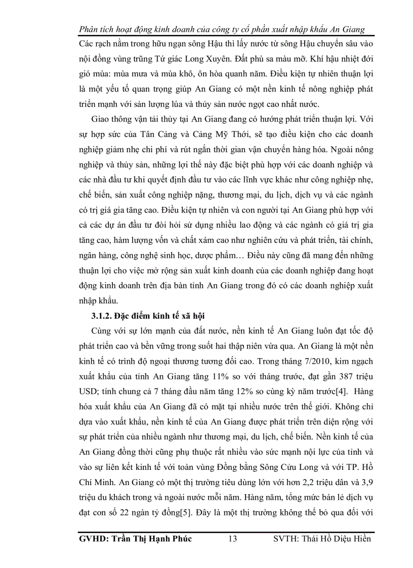 image for page Phân tích hoạt động kinh doanh của công ty cổ phần xuất nhập khẩu an giang angimex