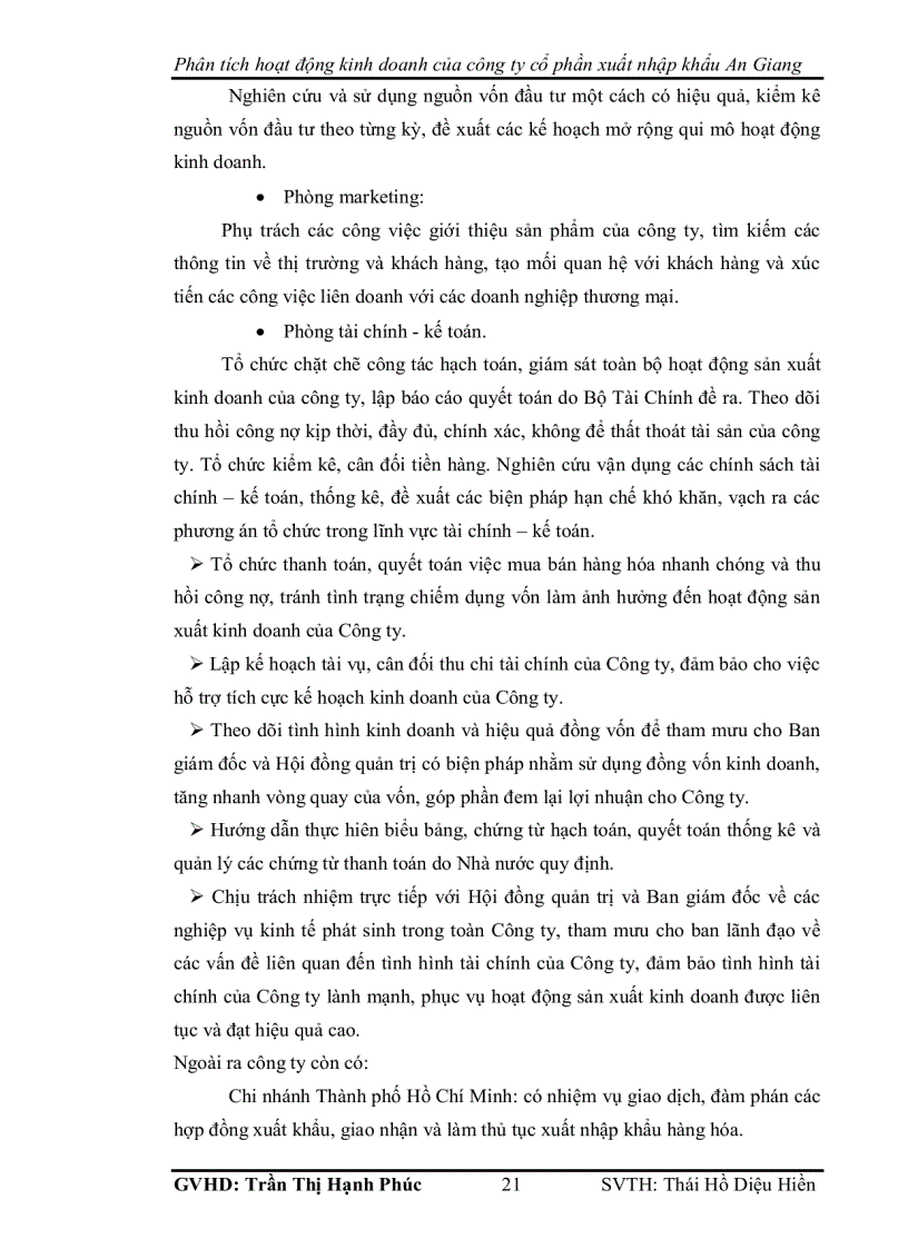 image for page Phân tích hoạt động kinh doanh của công ty cổ phần xuất nhập khẩu an giang angimex