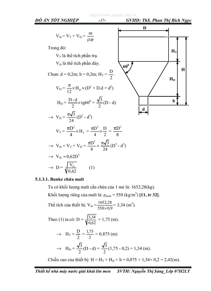 image for page Thiết kế nhà máy nước giải khát lên men với năng suất 32 triệu lít năm