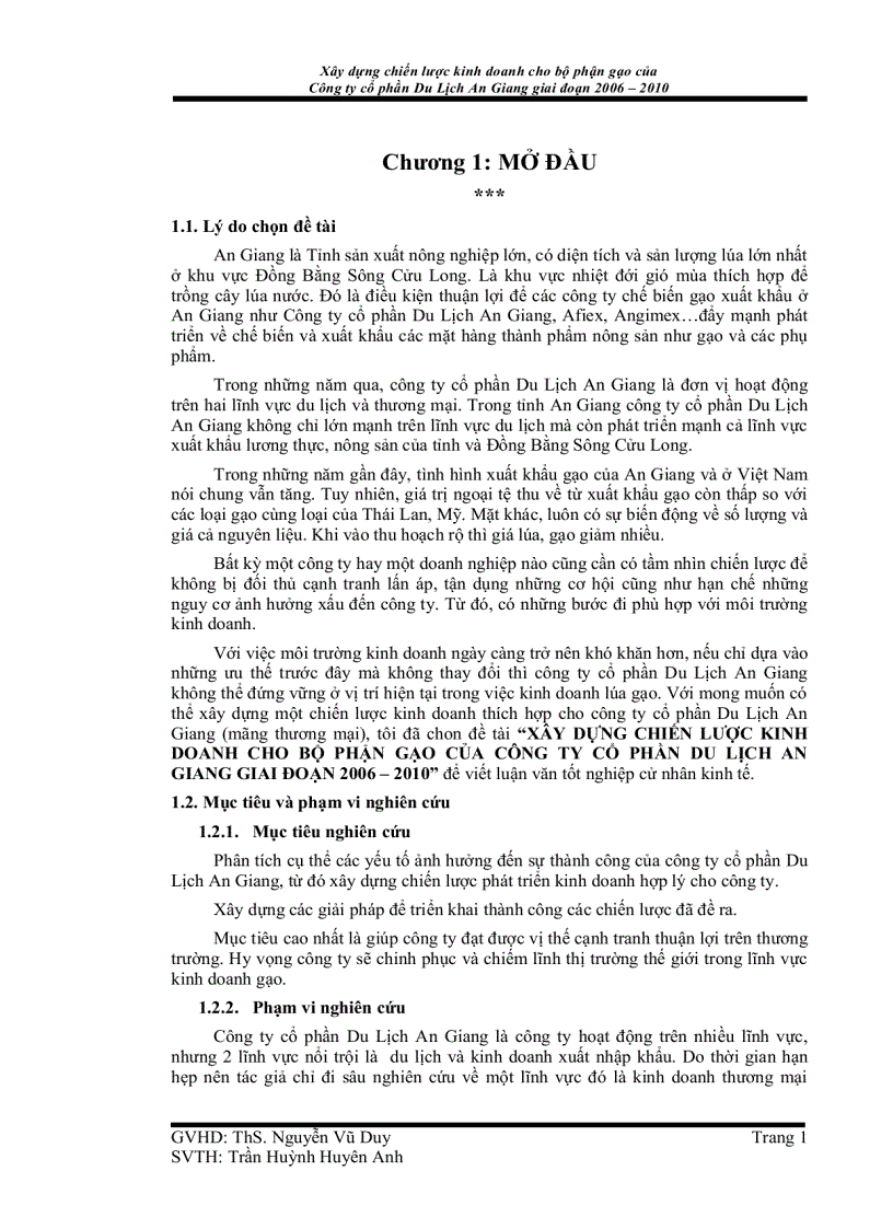 image for page Xây dựng chiến lược kinh doanh cho bộ phận gạo của công ty cổ phần du lịch an giang giai đoạn 2006 2010