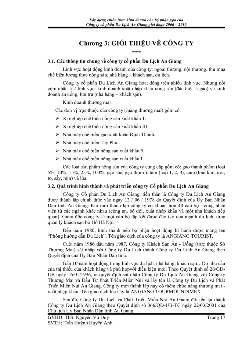 image for page Xây dựng chiến lược kinh doanh cho bộ phận gạo của công ty cổ phần du lịch an giang giai đoạn 2006 2010